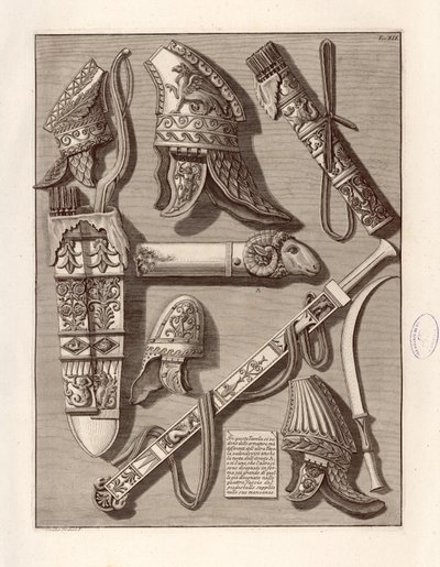 In This Plate, Armors are Seen by Giovanni Battista Piranesi